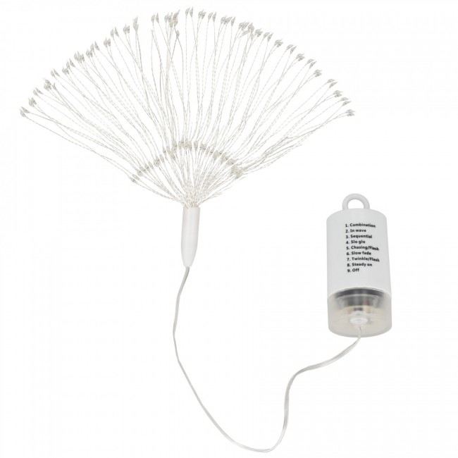 Гирлянда фейерверк на батарейках Springos 3D 100 LED CL0182 Cold White