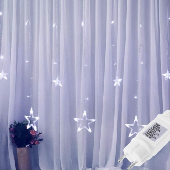 Гирлянда бахрома уличная (наружная) Springos 2 м 138 LED CL4011 Cold White