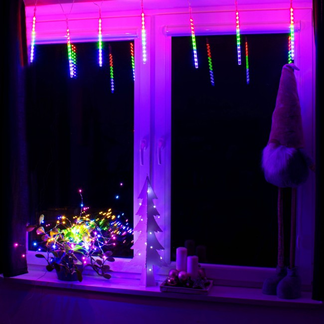 Гирлянда метеоритный дождь Springos 3 м 144 LED CL1216 Mix