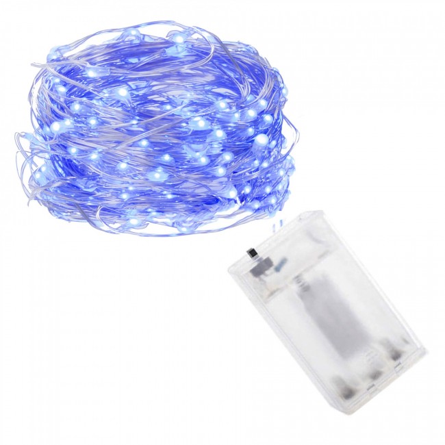 Гирлянда на батарейках Springos 4.9 м 50 LED CL0016 Blue
