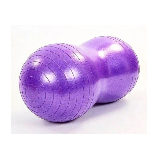 Мяч для фитнеса EasyFit Peanut 45х90 см фиолетовый (фитбол орех-арахис) Мяч для фитнеса EasyFit Peanut 45х90 см фиолетовый (фитбол орех-арахис)