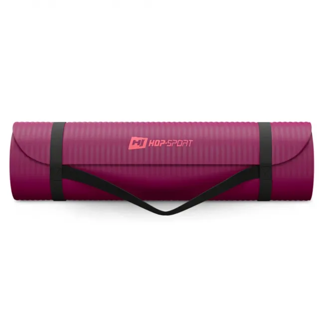 Коврик для йоги Hop-Sport HS-NB010GM NBR 1см ягодный