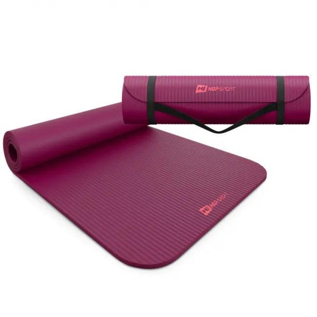Коврик для йоги Hop-Sport HS-NB010GM NBR 1см ягодный