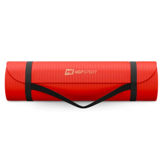 Коврик для йоги Hop-Sport HS-NB010GM NBR 1см ярко-красный