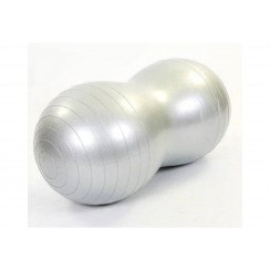 М'яч для фітнеса EasyFit Peanut 45х90 см сірий (фітбол горіх-арахіс)