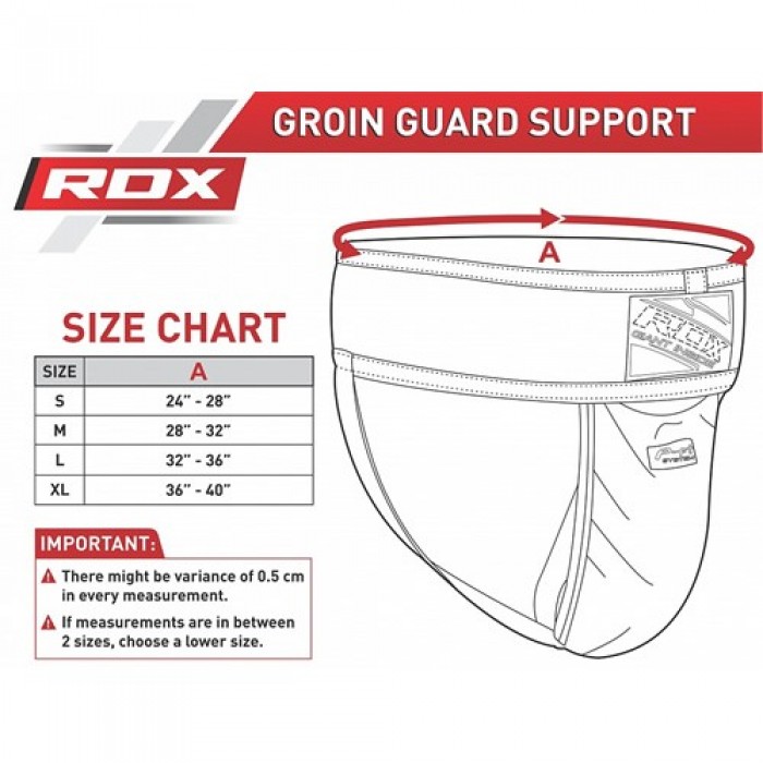 Защита паха RDX Groin Guard Black L