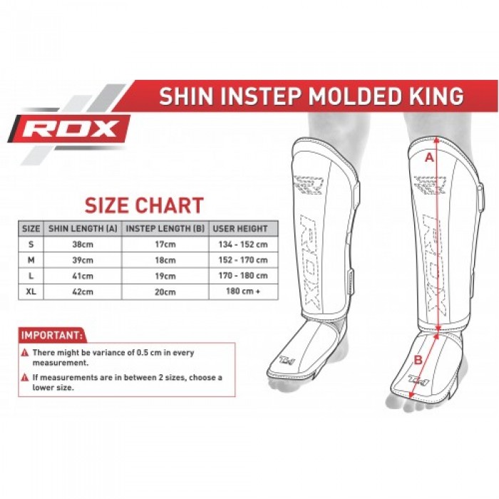 Накладки на ноги, захист гомілки RDX Molded M