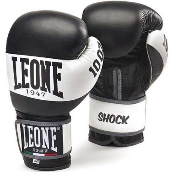 Боксерские перчатки Leone Shock Black 12 ун.