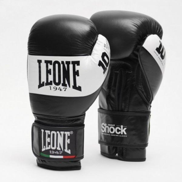Боксерські рукавички Leone Shock Black 12 ун.
