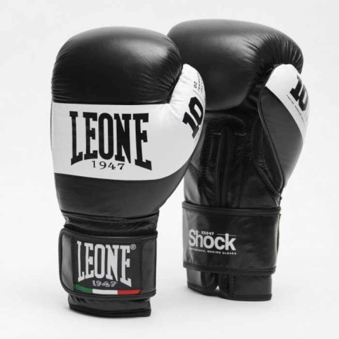 Боксерские перчатки Leone Shock Black 12 ун.