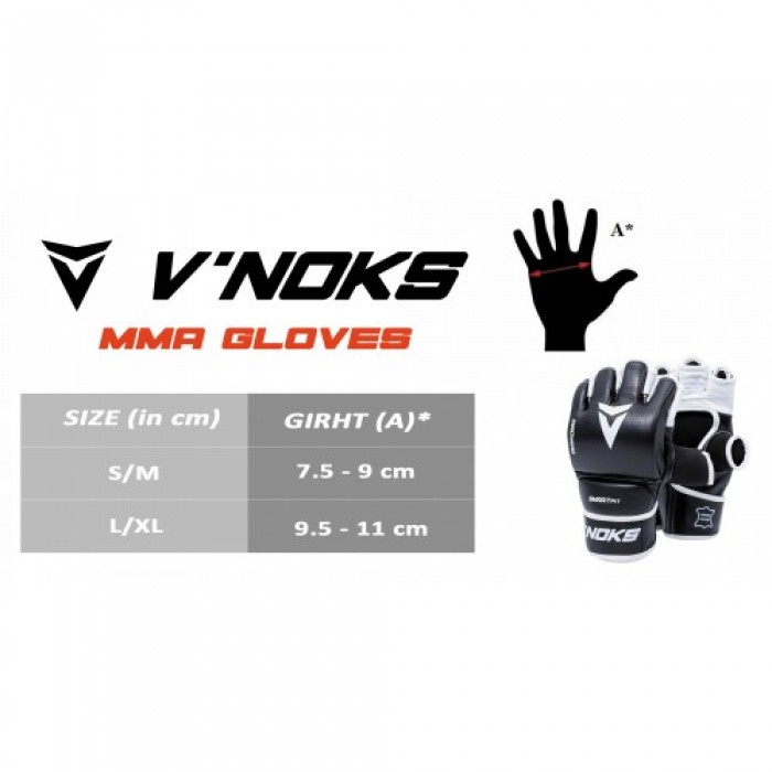 Перчатки MMA V`Noks Aria White L/XL