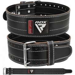 Пояс для важкої атлетики RDX Leather Black/White L