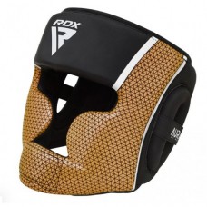 Боксерский шлем RDX T17 Aura Black Gold L