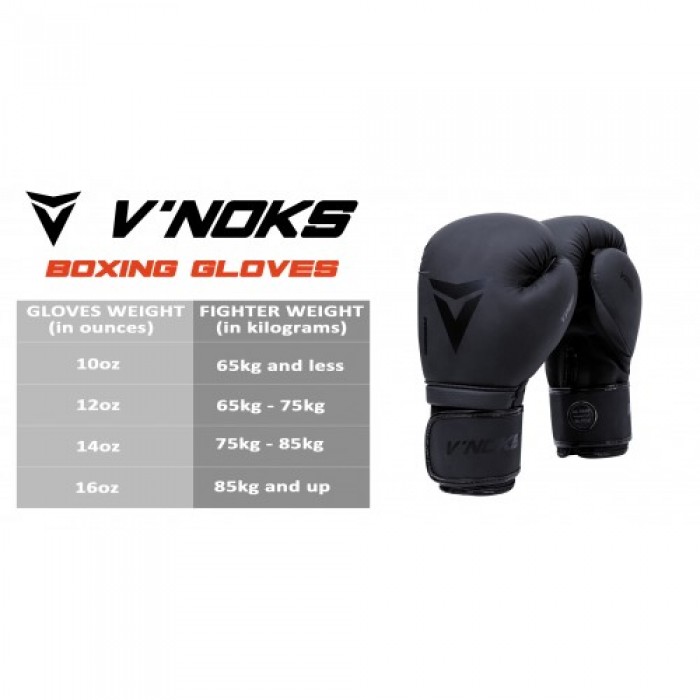 Боксерские перчатки V`Noks Ultima Black 12 ун.