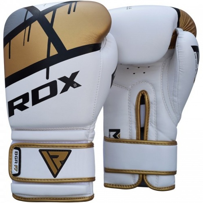 Боксерські рукавички RDX Rex Leather Gold 12 ун.