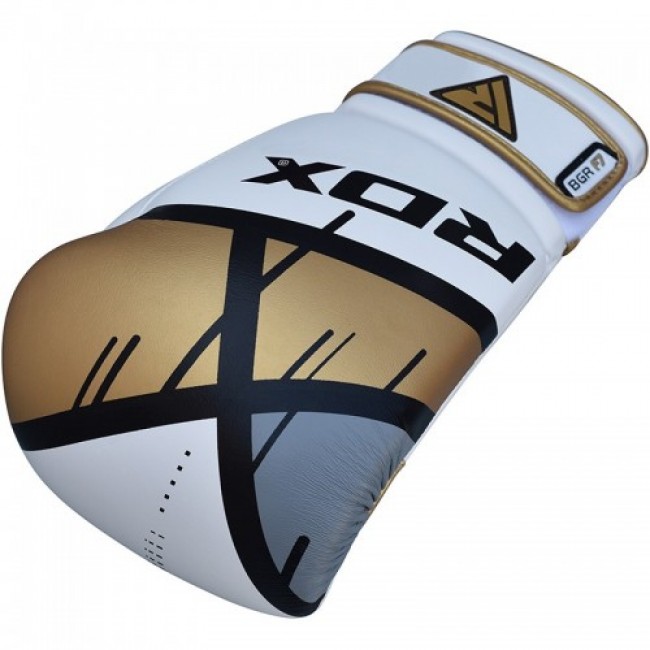 Боксерские перчатки RDX Rex Leather Gold 14 ун.