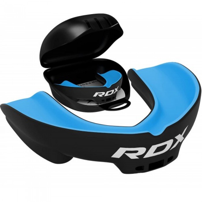 Капа боксерська RDX Gel 3D Pro Black/Blue Junior