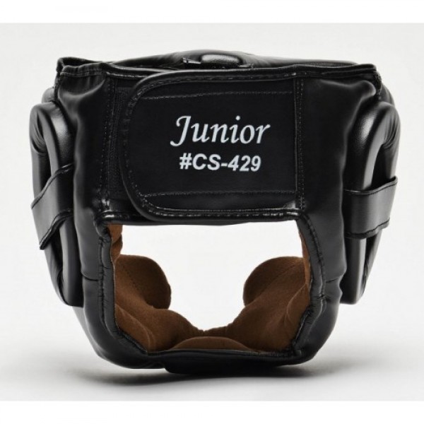 Боксерский шлем Leone Junior Black S