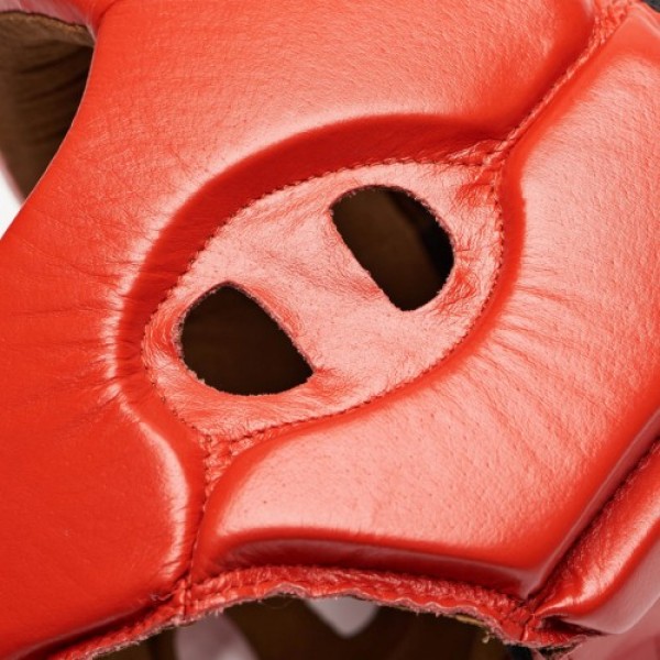 Боксерський шолом для змагань Leone Contest Red L