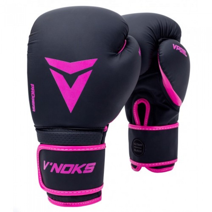 Боксерські рукавички V`Noks Ultima Black Fuxia 10 ун.