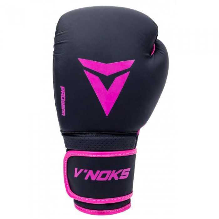 Боксерські рукавички V`Noks Ultima Black Fuxia 10 ун.