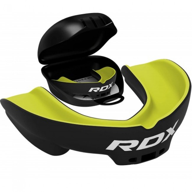 Капа боксерская RDX Gel 3D Pro Black/Green Junior