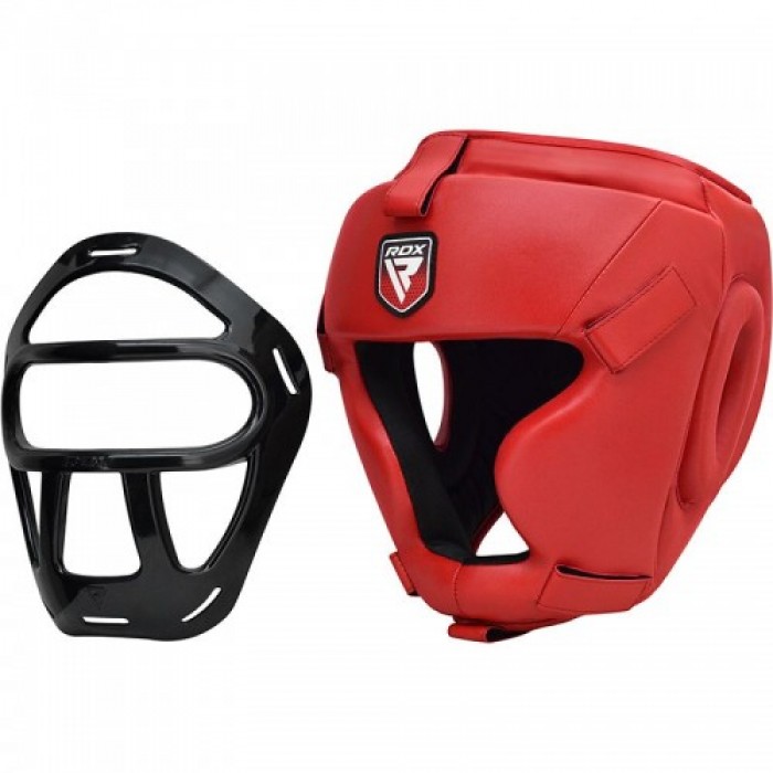 Боксерский шлем тренировочный RDX Guard Red L