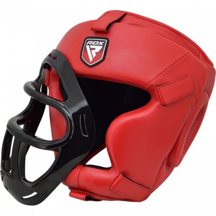 Боксерский шлем тренировочный RDX Guard Red L