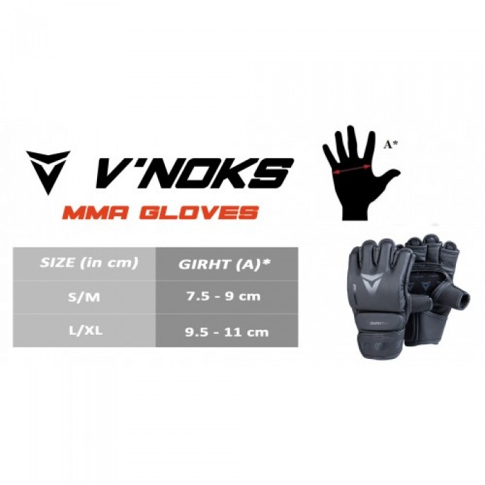 Перчатки MMA V`Noks Ultima Black L/XL