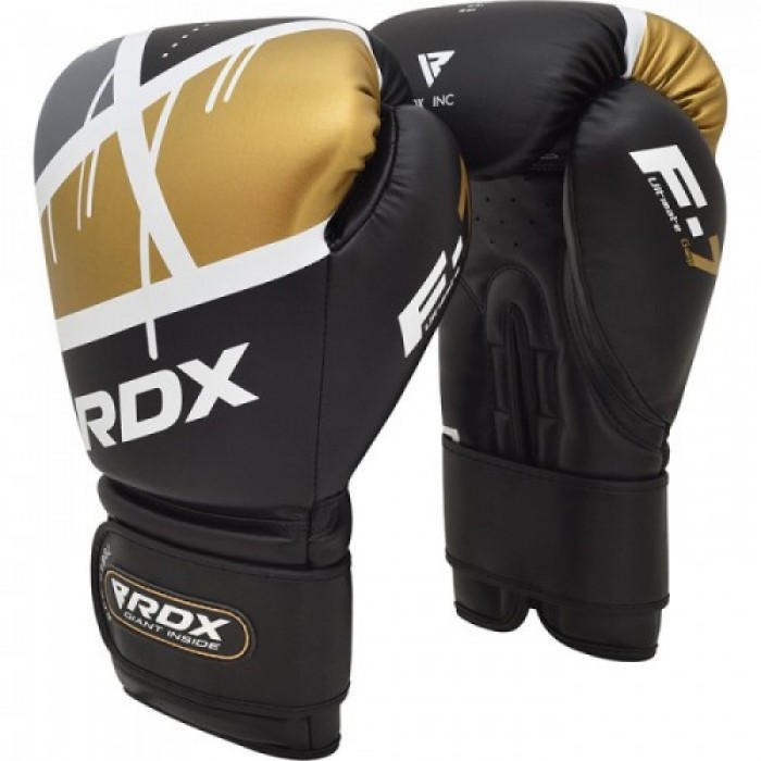 Боксерские перчатки RDX Rex Leather Black 16 ун.