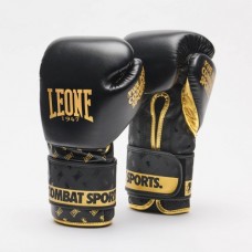 Боксерские перчатки Leone DNA Black 16 ун.