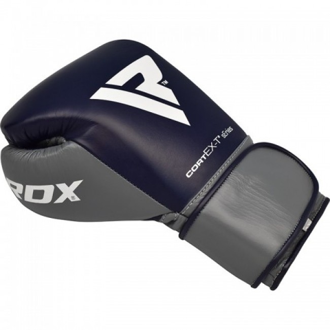 Боксерские перчатки RDX Leather Pro C4 Blue 10 ун.