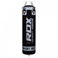 Боксерський мішок RDX Leather Black 1.4 м, 45-55 кг