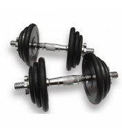 Гантелі набірні Fitnessport DB-02-39 кг (ручка - хром) пара