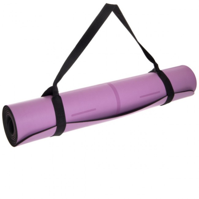 Мат для йоги Generation Fitness 183х61х0,6 фиолетовый