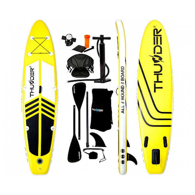Надувная SUP доска (Сап борд) THUNDER COAST YELLOW 320 Надувная SUP доска (Сап борд) THUNDER COAST YELLOW 320