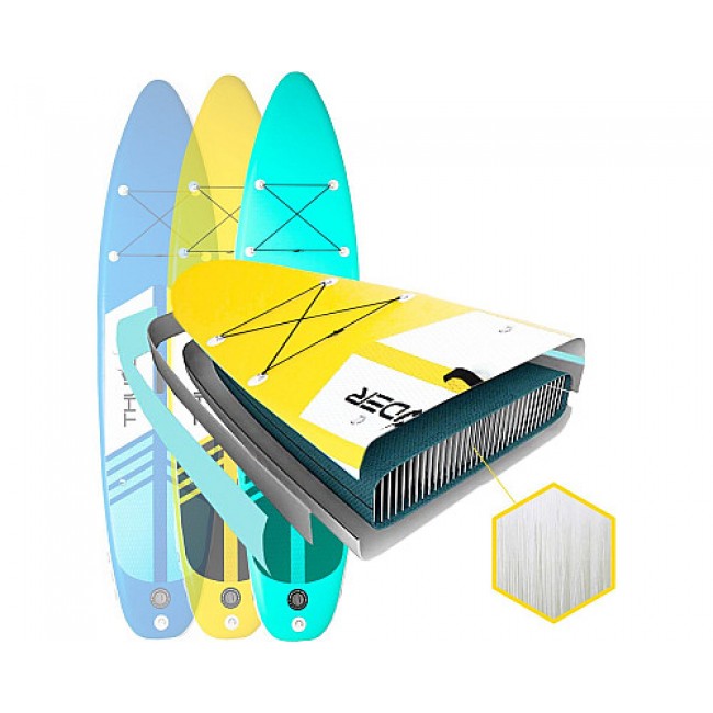 Надувная SUP доска (Сап борд) THUNDER COAST YELLOW 320