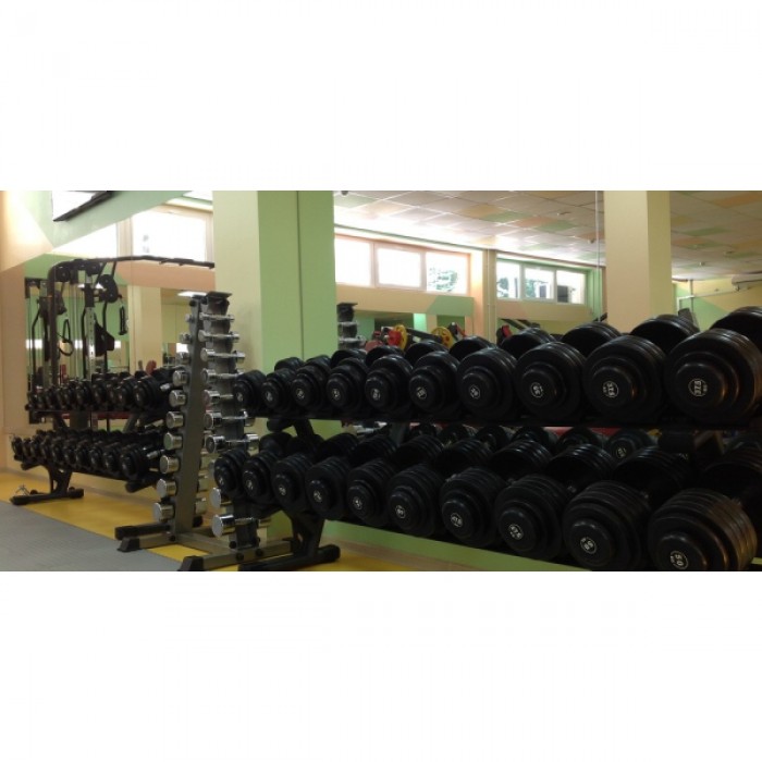 Хромований гантельний ряд Fitnessport D-04 1-10 кг (10 пар) 110 кг