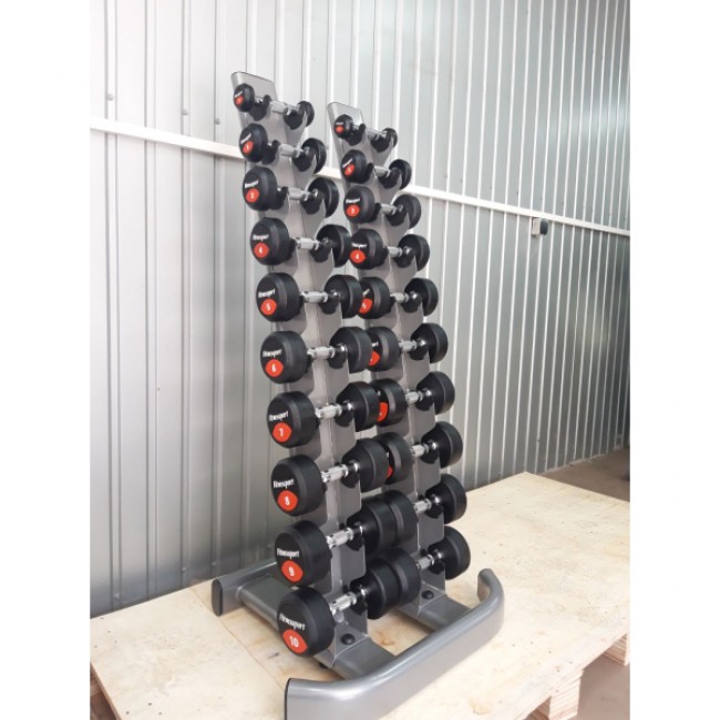 Обгумований гантельний ряд Generation Fitness FDS-01 1-10кг (10 пар) 110 кг