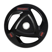 Диск олимпийский резиновый черный Generation Fitness RCP17-20 кг