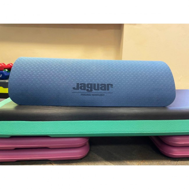 Мат гимнастичный для йоги Jaguar 183x61x0,6 см голубой