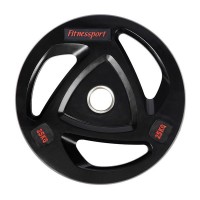 Диск олімпійський гумовий чорний Generation Fitness RCP17-25 кг