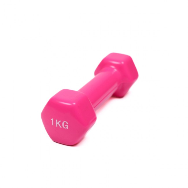 Гантель для фітнесу 1 кг 1шт з вініловим покриттям Generation Fitness FF51D3A-1kg (рожевий) Гантель для фітнесу 1 кг 1шт з вініловим покриттям Generation Fitness FF51D3A-1kg (рожевий)