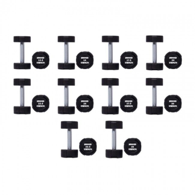 Гантельный ряд 12.5-35 кг Hammer Strength TPU (10 пар) 475 кг