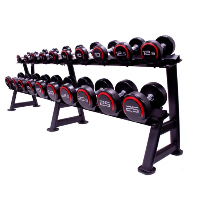 Устойчивая гантельная 2-х ярусная Generation Fitness FF71D2C (на 10 пар)