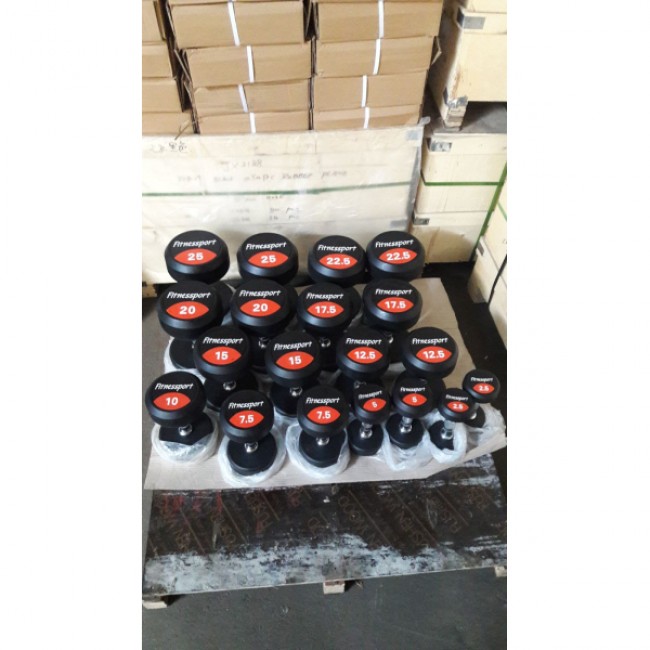 Обгумований гантельний ряд Generation Fitness FDS-10 2,5-25kg (10 пар) 275 кг