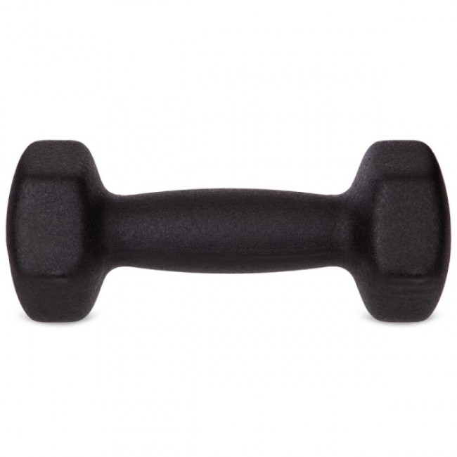 Гантель для фітнесу 2 кг 1 шт неопренова Generation Fitness VDD-02-2кг чорний