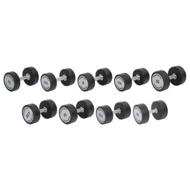 Гантельный ряд Technogym TG-10-30 кг 9 пар (общ. вес 360 кг) Гантельный ряд Technogym TG-10-30 кг 9 пар (общ. вес 360 кг)