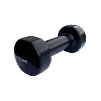 Гантель для фитнеса 1,5 кг 1шт с виниловым покрытием Generation Fintess FF51D3B-1.5kg (черная)