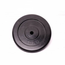 Диск домашний резиновый черный Fitnessport RCP10-15 кг